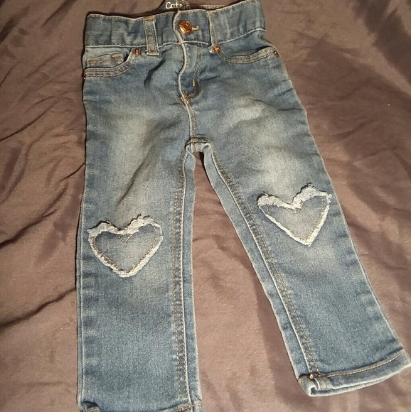 Bottoms Cat And Jack Heart Knees Jeans Poshmark
